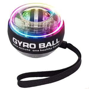 셀프스타팅 LED 자이로볼 손목 파워 트레이너 그립 강화 피트니스 자이로스코픽 볼 팔 근육 운동 스트레스 해소