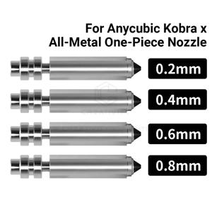애니큐빅 핫엔드 프린트 헤드용 코브라 X 노즐, 퀵 스왑 바이메탈릭 노즐 (0.2-0.8mm), 코브라 X 콤보/코브라 4 3D 프린터 부품