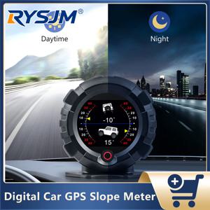 X95 자동차 GPS 경사계 디지털 헤드업 디스플레이 경사각계 속도계 오프로드 자동차 경사각 측정기 고도 경도계