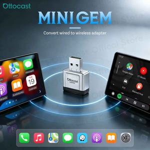 OTTOCAST Express MINI Gem 어댑터 3.0 무선 CarPlay 안드로이드 자동 동글 WiFi 블루투스 자동차 액세서리 포드 도요타 폭스바겐 기아