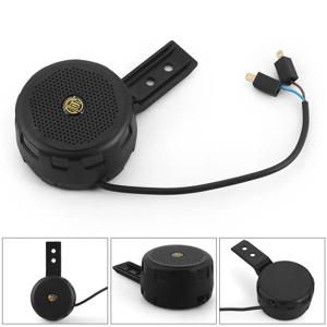 12V-24V 120dB 맞춤형 사운드 자동차 경고 알람 경찰 사이렌 IP67 방수 경적 스피커, PC, MP3 플레이어용 C타입 포트 포함