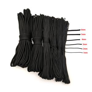 1/2/3/4/5/6mm 직경 파라코드, 낙하산 줄, 등산 캠핑 하이킹용 아웃도어 장비, DIY 팔찌, 쥬얼리 제작, 랜야드