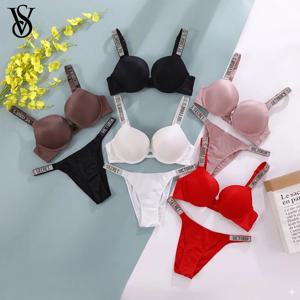 여성 란제리 세트 섹시 통기성 좋은 부드러운 다용도 쉐이프웨어 V 섹시 란제리 브라 팬티 세트 푸쉬업 클래식