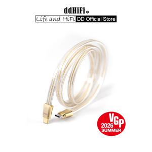 DD ddHiFi TC19CC 골드(Comet Gold) HiFi DAC AMP용 순수 실버 디지털 신호 케이블,10cm/45cm/100cm