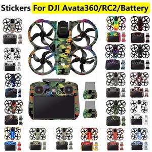 DJI AVATA 360 드론 스티커 배터리 RC 2 리모컨 데칼 장식용 스크래치 방지 보호 필름 리핏 스킨 액세서리