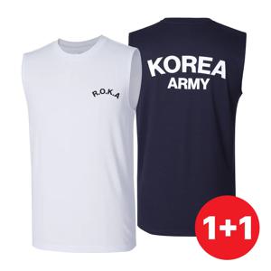 1+1 이지바이 로카 민소매 나시 티셔츠(M7OPSS43)