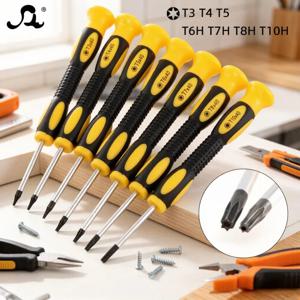 오리지널 7-in-1 톡스 드라이버 세트 T3 T4 T5 T6 T7 T8 T10 for 360 °   닌텐도 스위치, 게임 콘솔 및 컨트롤러 수리 도구 키트
