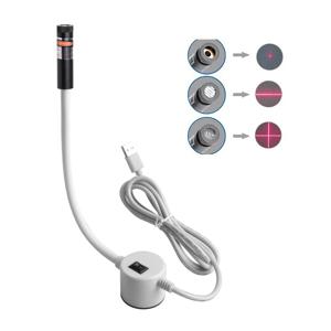 1PC USB 레드 레이저 포지셔닝 라이트 적외선 작업 램프 자석 베이스 DC5V 라인/크로스 재봉틀 액세서리