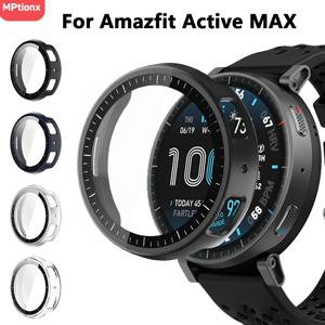 Amazfit Active MAX용 PC 케이스+유리 화면 보호기 긁힘 방지 필름 범퍼 보호 커버 Amazfit Active MAX 액세서리
