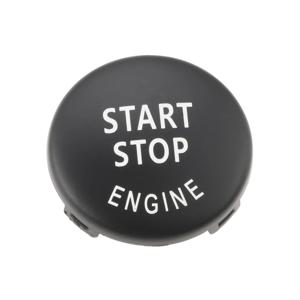 23mm 자동차 엔진 스타트 스톱 스위치 버튼 교체 커버 BMW 1 3 5 시리즈 E87 E90/E91/E92/E93 E60 X1 E84 X3 E83 X5 E70 X6 호환