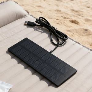 5W 5V 태양광 충전기, Type-C 포트, 휴대용 보조 배터리, 스마트폰 및 USB 장치, 보안 카메라, 캠핑, 비상 전원 공급, 정전 시 백업용.