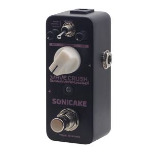 SONICAKE 웨이브 크러쉬 비트크러쉬 디지털 비트크러셔 레이트 리듀서 신디사이저 로파이 기타 베이스 이펙트 페달 QSS-20