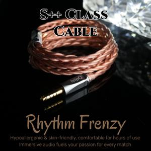 IvipQ-570 Rhythm Frenzy HIFI IEM 케이블 클래스 S(0.78-2PIN 듀얼 3.5mm 포함) 인이어 모니터용 JUZEAR X Z HIFIMAN Ananda