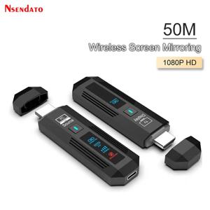 5G 50M 무선 HDMI 송수신기 1080P HDMI 송신기 비디오 오디오 확장기 (노트북, TV, 프로젝터, 모니터, PC용)