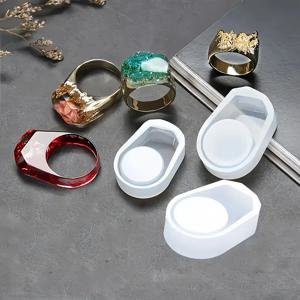 에폭시 레진용 실리콘 링 몰드; 에폭시 레진 쥬얼리 반지 주조용; DIY 크리스탈 쥬얼리 제작에 적합