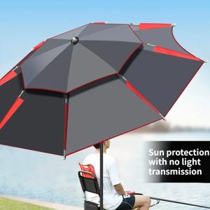 해변 파라솔 낚시 우산 그늘막 1.8-2.6m 이중 레이어 접이식 대형 정원 파라솔 방풍 우산 대형 야외 우산