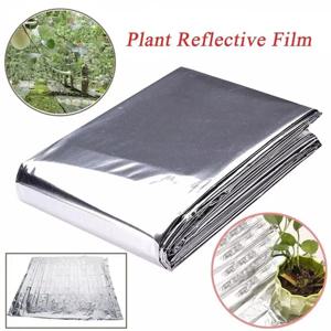 1pc 실버 210x130cm 식물 재배 텐트룸 정원 온실 농업 및 홍보용 고반사 폴리에스테르 필름