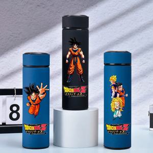500ML 드래곤볼 애니메이션 스테인리스 스틸 물병, 뜨거운 물/얼음물 보온컵, 휴대용 누수 방지 야외 물컵