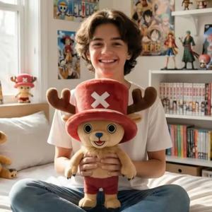 애니메이션 원피스 초퍼 봉제인형 귀여운 선박 의사 사슴 핑크 모자 애니메이션 주변기기 장난감 생일 크리스마스 선물