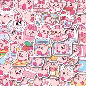100PCS 귀여운 커비 애니메이션 만화 스티커 DIY 자동차 오토바이 여행 수하물 기타 냉장고 노트북 낙서 재미 있은 스티커 선물