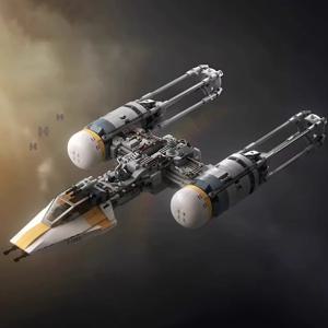892PCS MOC 우주 전투 UCS BTL-A4 Y-윙 골드 스쿼드론 모델 커스텀 퍼즐 기술 DIY 창의 조립 장난감 선물