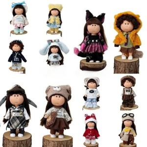 14cm 미니 감자 인형에 적합한 인형 의류, 16cm 인형 교체 세트 DIY 장난감 액세서리, 인형 없음, 옷만 있음