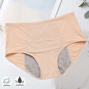누수 방지 생리 팬티 플러스 사이즈 L-8XL 속옷 생리 기간용 바지 여성 방수 팬티 여성 란제리