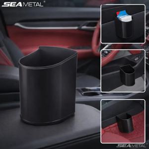 SEAMETAL 1/2PCS 범용 자동차 워터 컵 홀더 다기능 자동차 시트 백 주최자 자동차 인테리어 액세서리 용 쓰레기통
