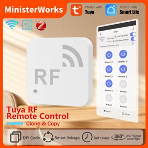 투야 스마트 와이파이 무선 주파수 RF 리모컨 복제 및 복사 리모컨 앱 리모컨, TV 및 에어컨에 적합
