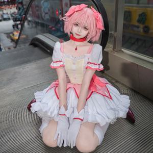 마법소녀 마도카 마기카 코스프레 의상, 카나메 마도카 & 아케미 호무라 배틀 의상, 애니메이션 코스 세트 (코믹콘 파티용)