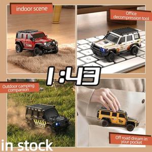 새로운 1/43 히트 상품 원격 조종 자동차 R43 시리즈 오프로드 등반 차량 4륜 구동 2.4g 드리프트 무선 조종 입문용 남자아이 선물 장난감 자동차