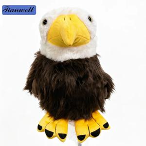 Tianwell Eagle Shape 동물 모양 골프 드라이버 헤드커버 맞춤형 스타일 내마모성 보호용 간편한 장착 골프 용품