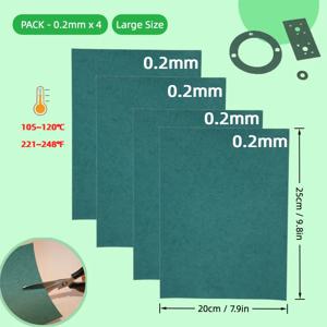 4PCS 0.2mm 가스켓 종이 시트 찢어짐 방지 내열성 내유성 DIY 엔진 가스켓 스쿠터 오토바이 잔디 깎는 기계 전기톱