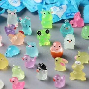 10/20/50pcs 미니 동물 서프라이즈 블라인드 가방 귀여운 빛나는 다양한 색상 동물 블라인드 박스 장난감 어린이를위한 어린이 생일 선물