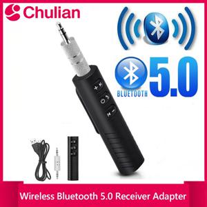 무선 블루투스 5.0 오디오 수신기 어댑터 3.5mm 잭 Aux A2dp 차량용 음악 헤드폰 핸즈프리 스트리밍