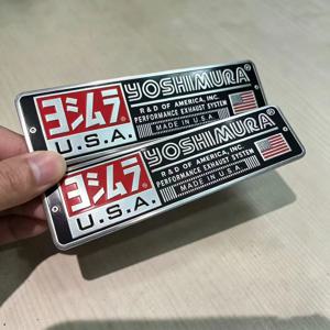 1PC 알루미늄 오토바이 배기 파이프 데칼 스티커 요시무라 USA 일본 자동차 스티커 데칼을 위한 멋진 개성의 전갈자리