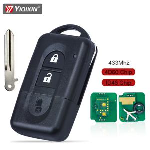 닛산 엑스트레일 캐시카이 마이크라 패스파인더 NV200 나바라 쥬크 듀크 노트용 스마트 리모컨 자동차 키 433MHz ID46 4D60 칩 키리스 고