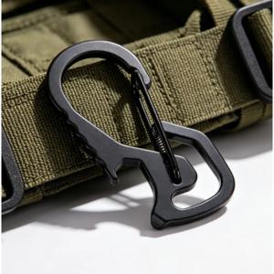 스테인레스 스틸 카라비너 캡 리프터 육각 드라이버 병따개 키체인 링 등산용 액세서리 카라비너 키체인 훅 아웃도어