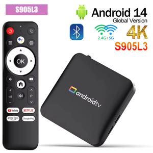 2026 스마트 TV 박스 H96 MAX S905L3 안드로이드 14.0 4K BT 구글 음성 리모컨 미디어 플레이어 홈 안드로이드 셋톱 박스 2GB 16GB 8GB