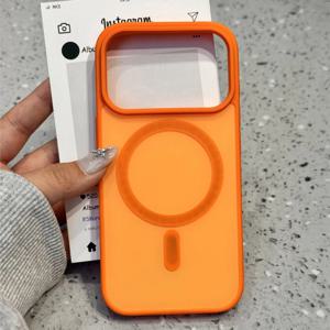 아이폰 17 16 14 15 13Pro Max용 고급 무광 소프트 범퍼 하이브리드 케이스 (MagSafe 마그네틱 아머 스킨 커버)