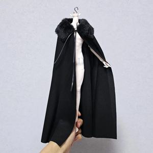 12인치 고대 전사 망토 BJD 스페셜 6세대 A'si 바디 고대 중국 스타일 한푸 퍼 칼라 망토 입체 제작 OB D