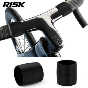 RISK 자전거 핸들바 테이프 고정 링 실리콘 미끄럼 방지 고탄성 고무 슬리브 로드 산악 자전거 핸들바 설치