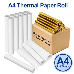 A4 열전사 인쇄 용지 휴대용 HD 210*30mm A4 무선 블루투스 A40 사무실 교육용 휴대용 프린터 용지 간편 휴대