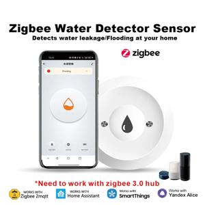 Zigbee TUYA 스마트 누수 감지기 홍수 센서 오버플로 감지 오버플로 보호용 앱 알림 주방 물탱크 Z2QM