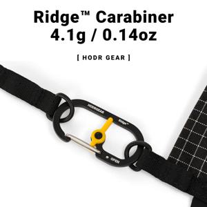 [HODRGEAR] 릿지 ™   초경량 카라비너 4.1g, 미니형 다용도 클립, 알루미늄 합금, 스테인리스 스틸 잠금장치, 빠른 개폐 및 안전한 잠금 기능, EDC (Everyday Carry)용