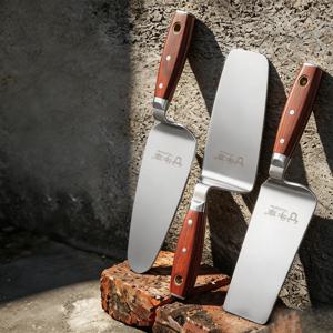 스테인레스 스틸 벽돌 칼날 일체형 양면 두꺼운 석조용 미장칼 벽 절단, 미장, 벽돌공사용 수공구