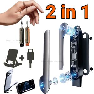 240W 충전 와이어 브래킷, 투명 지지대가 있는 접이식 휴대폰 거치대, USB 타입 C 플랫 충전기, 충전 케이블 C 킥 케이블 스탠드