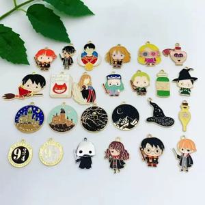 10개 합금 드립 오일 만화 캐릭터 펜던트, DIY 쥬얼리 제작 귀걸이, 열쇠고리 액세서리