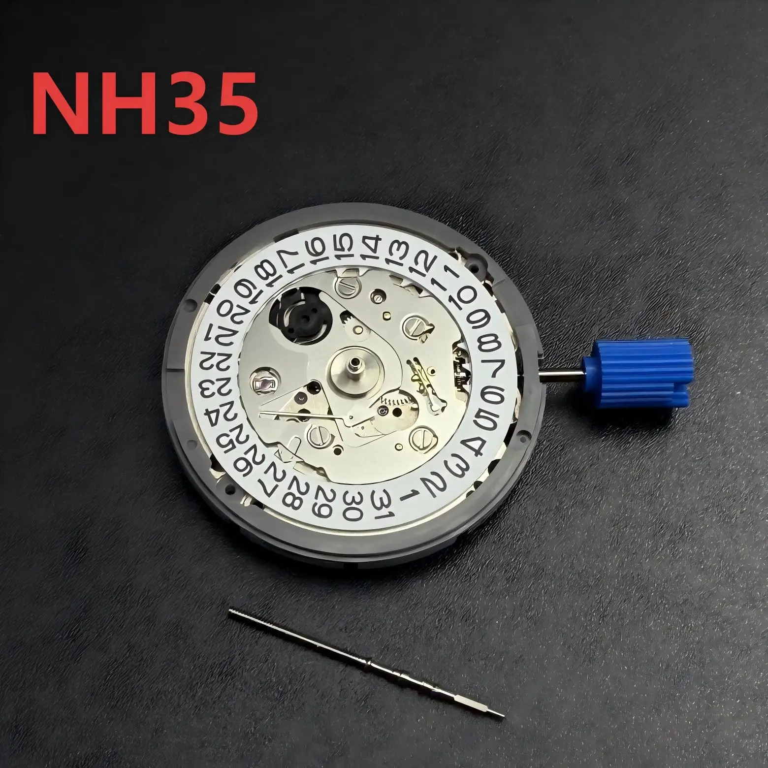 일본 정품 NH35 오토매틱 무브먼트 고정밀 24석 모드 시계 교체용 NH35A 날짜 표시 위치 3시 방향
