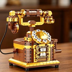 전화기 빌딩 블록 모델, 혼합 색상, 고품질 내구성 ABS 소재, DIY 창의적 컬렉션 빌딩 블록 세트—Exce